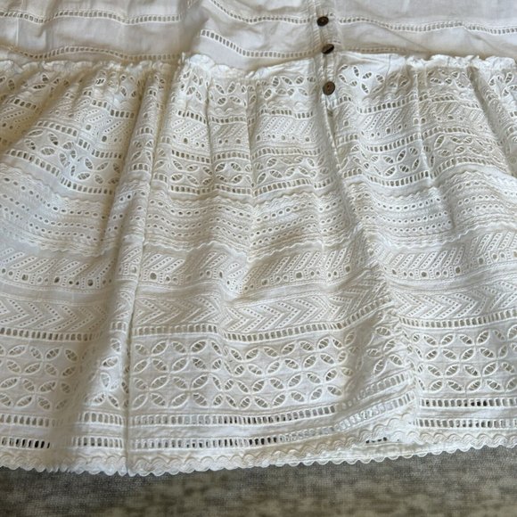 Veronica Beard XS-S Apoli Midi Dress Eyelet White Grad Wedding Bachelore… - Picture 7 of 14